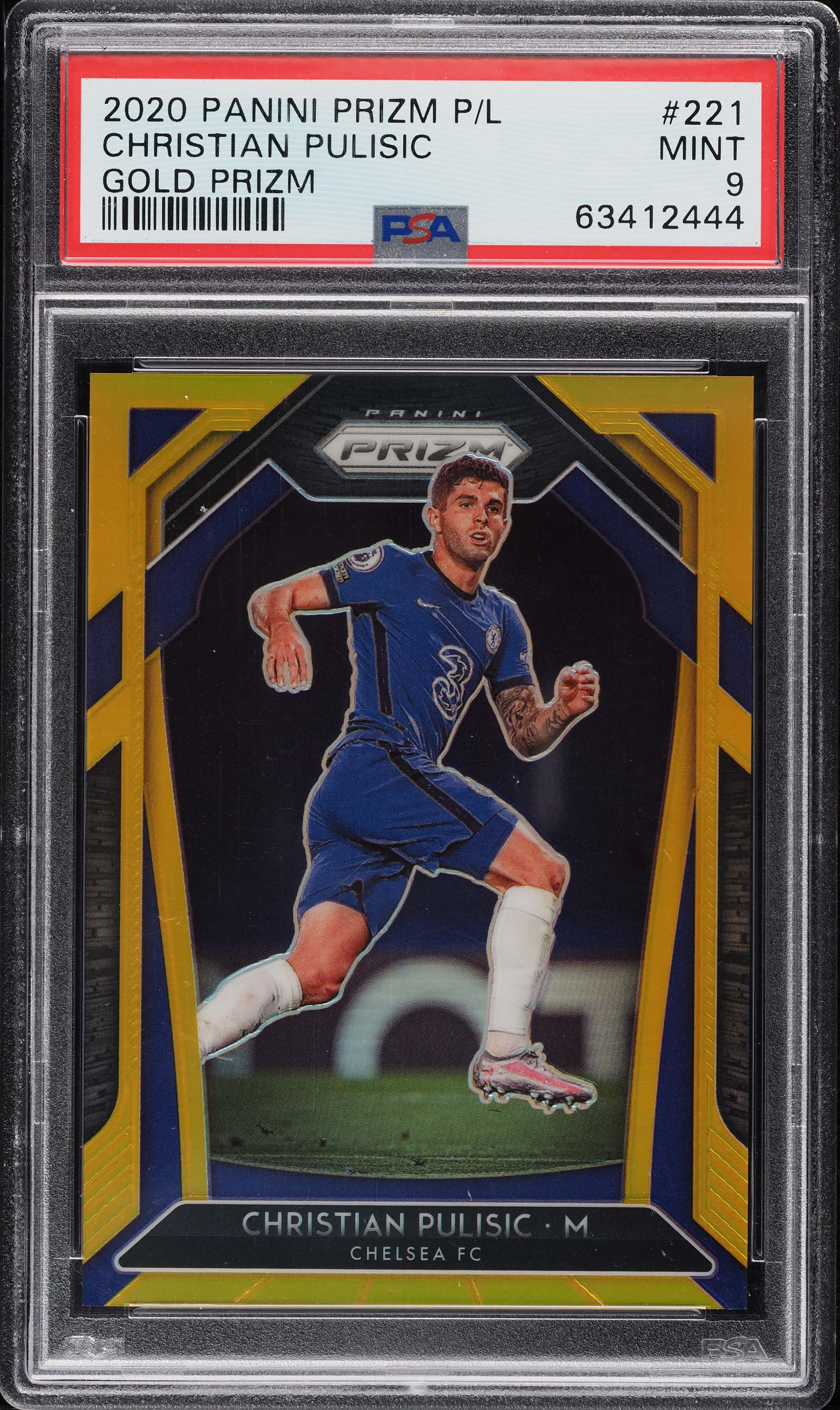 2020 Panini Prizm Premier League Gold Prizms Christian Pulisic /10