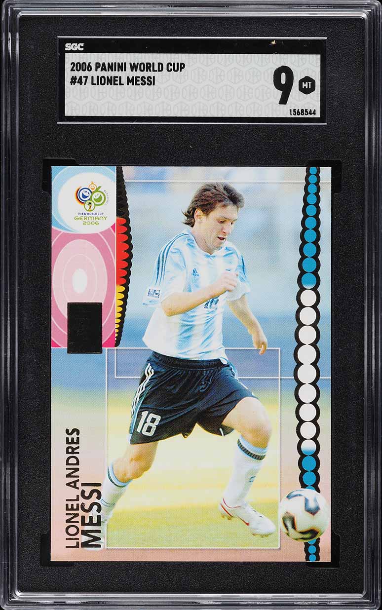 2006 Panini World Cup Germany Lionel Messi #47 SGC 9 MINT on