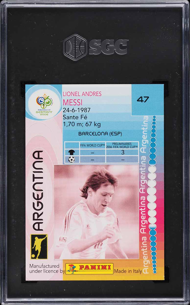 Carte Panini GOAAAL! Coupe Du Monde 2006 #106 - Lionel Messi Argentine, état Near Mint