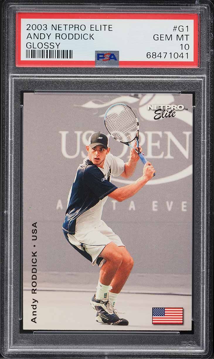andy ページ 2003 Netpro Elite Glossy Andy Roddick /100 #G1 PSA 10 GEM MINT on