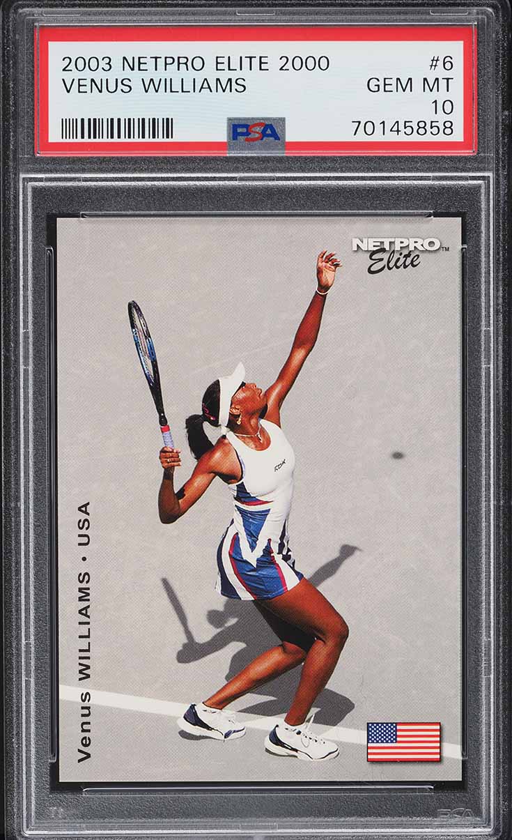 2003 Netpro Elite Venus Williams ROOKIE /2000 #6 PSA 10 GEM MINT