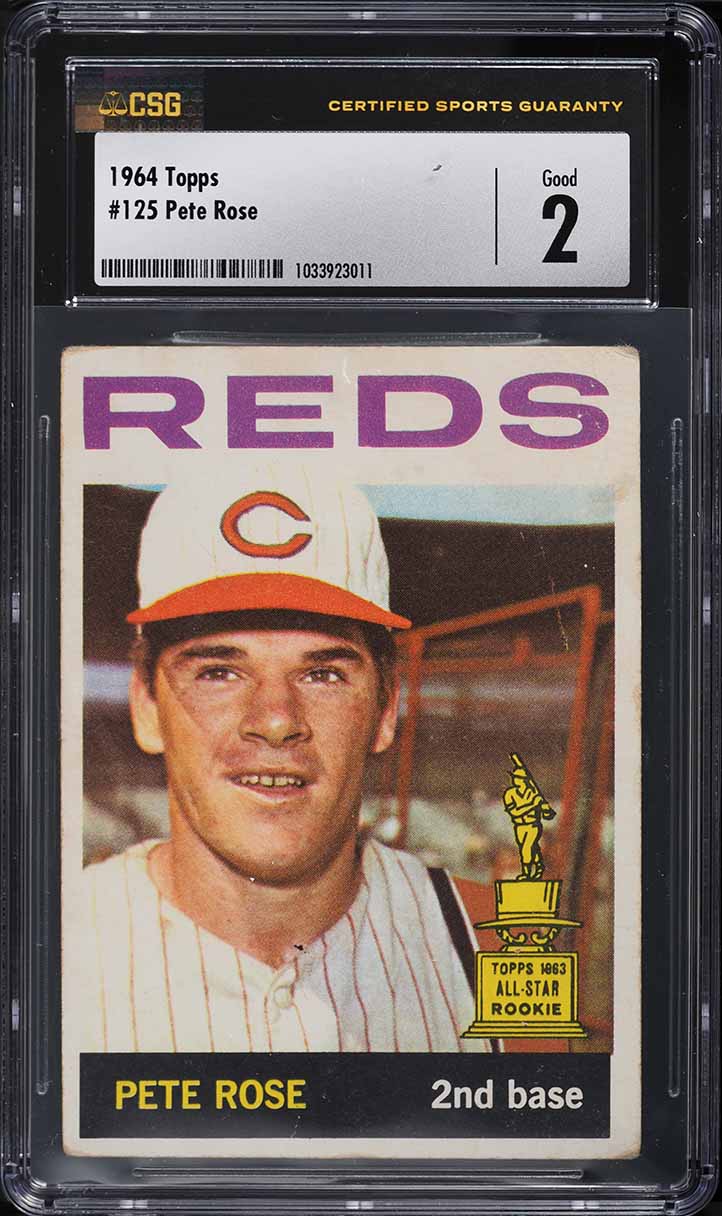 1964 Topps Pete Rose #125 CSG 2 GD
