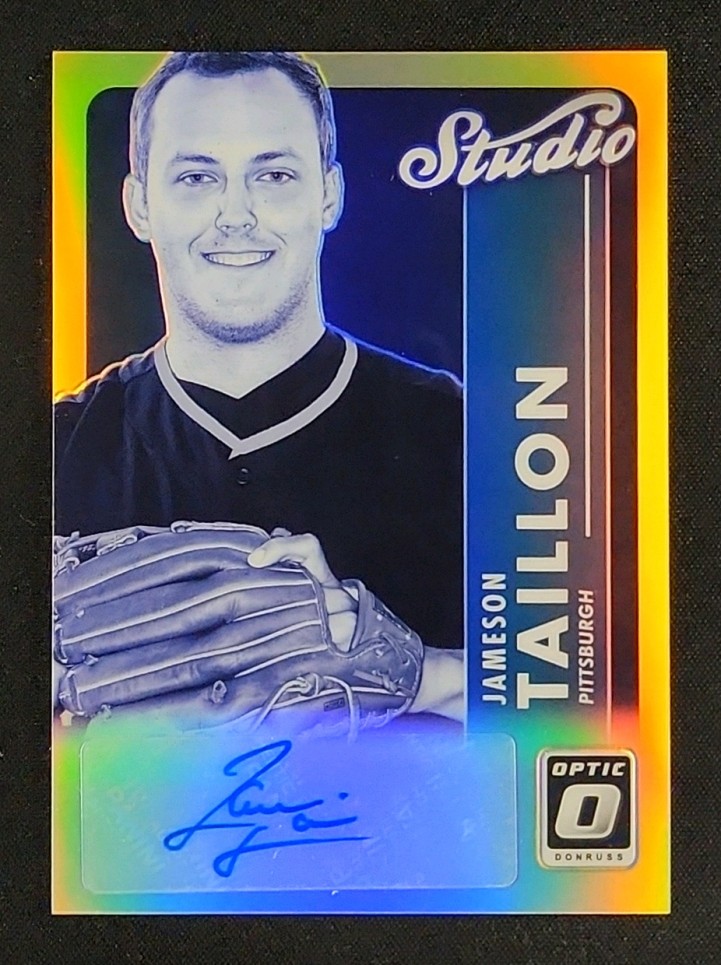 2017 Donruss Optic Studio Gold Jameson Taillon ROOKIE AUTO /10 #STS-JT MBA AUTH