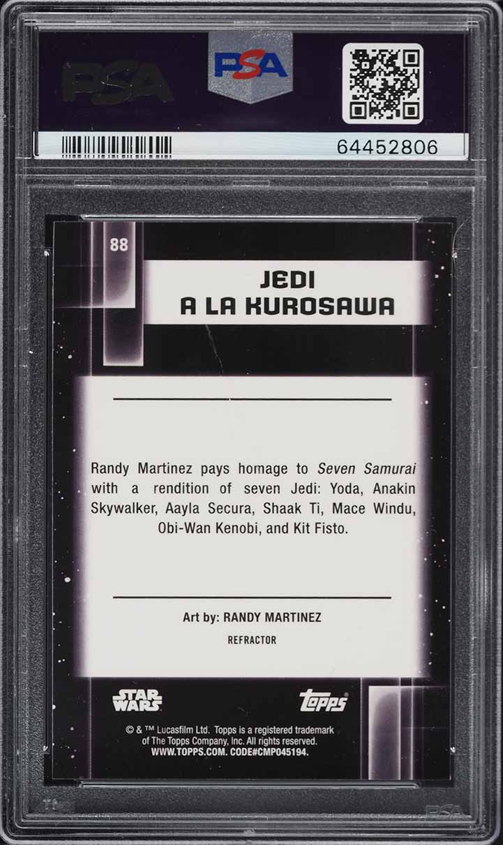2021 Topps Chrome Star Wars Galaxy Refractor Jedi a La Kurosawa