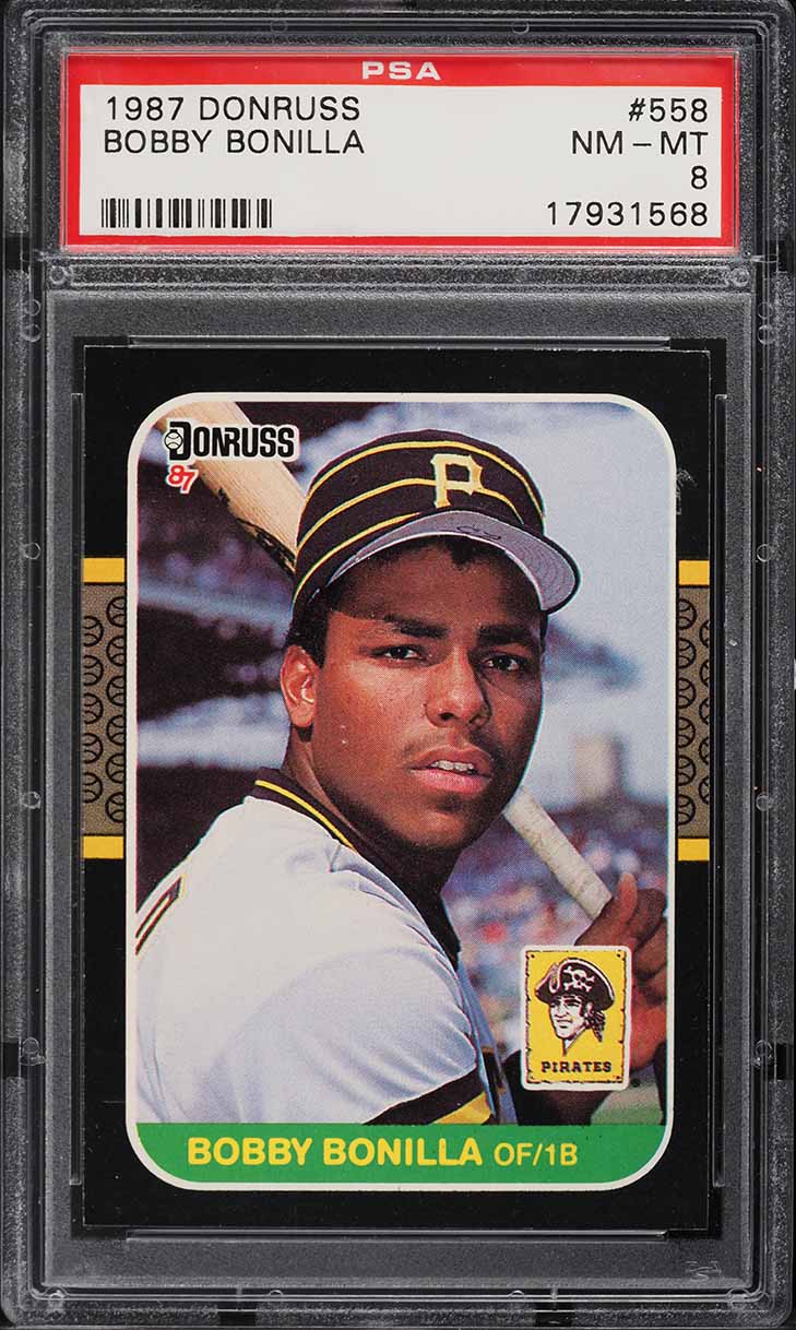 1987 Donruss Bobby Bonilla #558 PSA 8 NM-MT