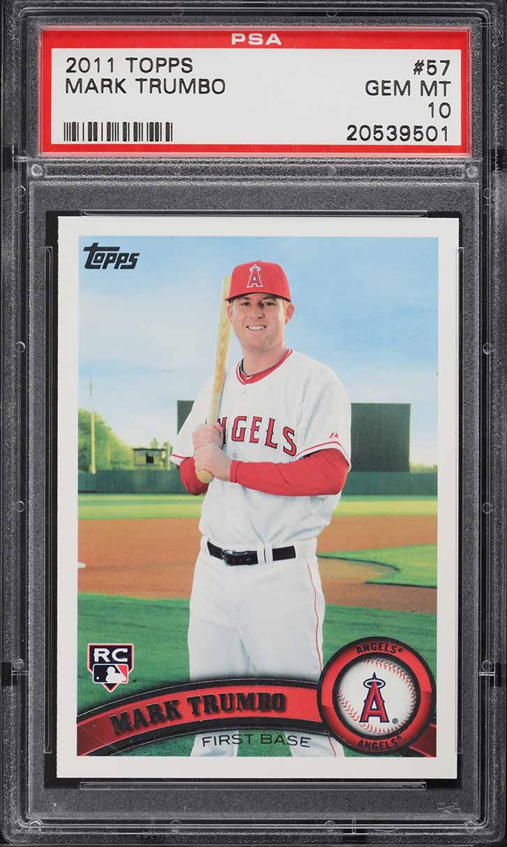 2011 Topps Mark Trumbo ROOKIE #57 PSA 10 GEM MINT