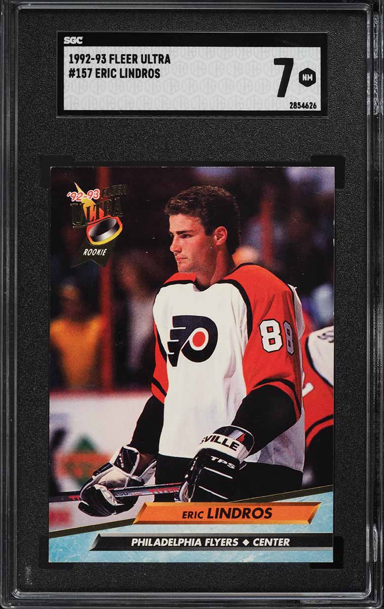 1992 Ultra Hockey Eric Lindros ROOKIE #157 SGC 7 NRMT