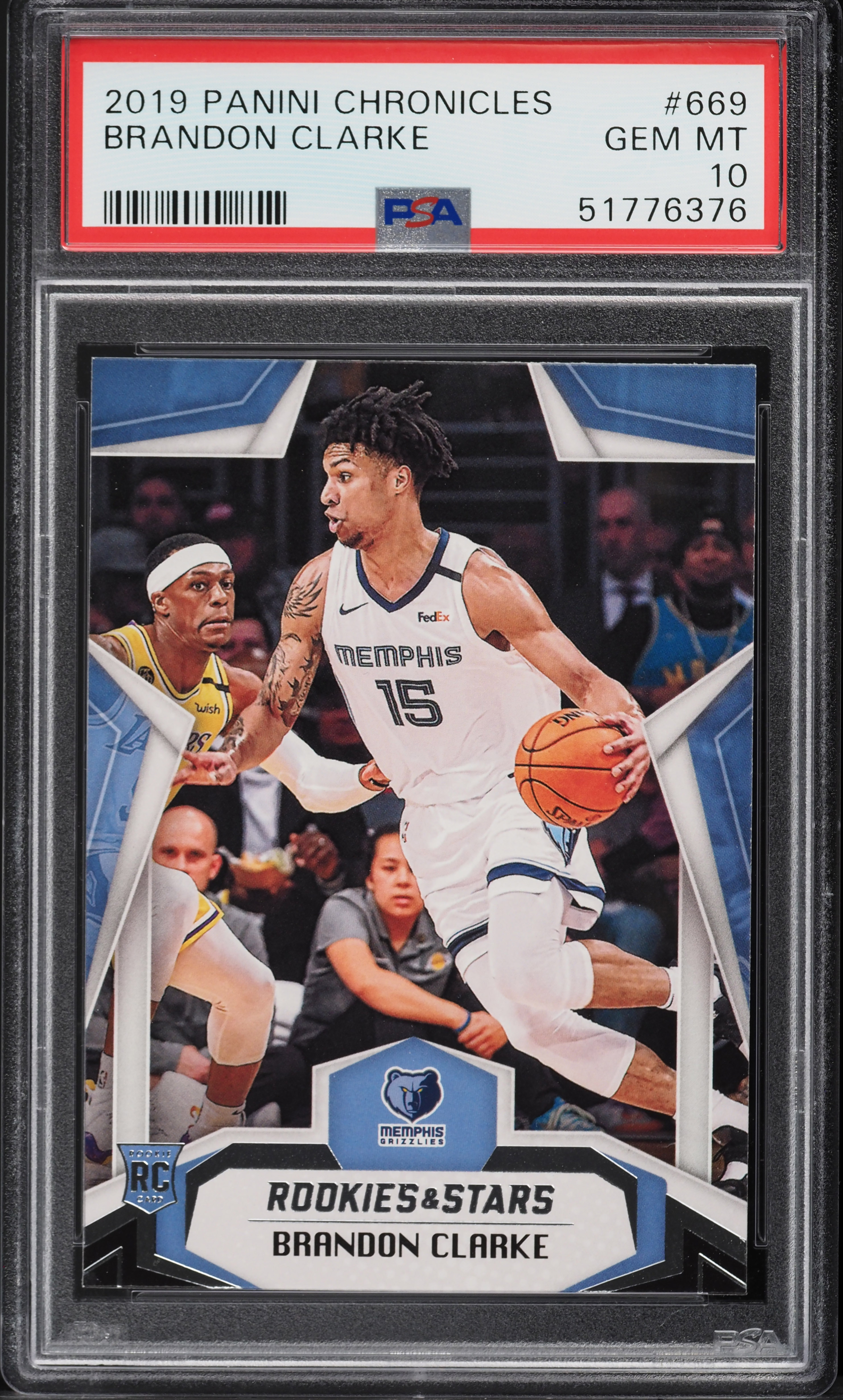 2019 Panini Chronicles Rookies & Stars Brandon Clarke ROOKIE #669