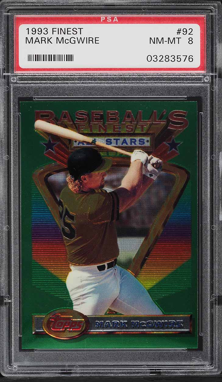 1993 Finest Mark McGwire #92 PSA 8 NM-MT