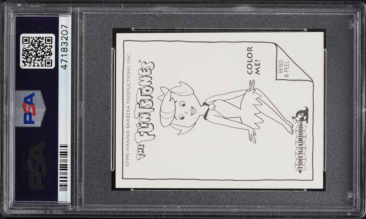 1993 Hanna Barera Stickers The Flintstones #4 PSA 10 GEM MINT