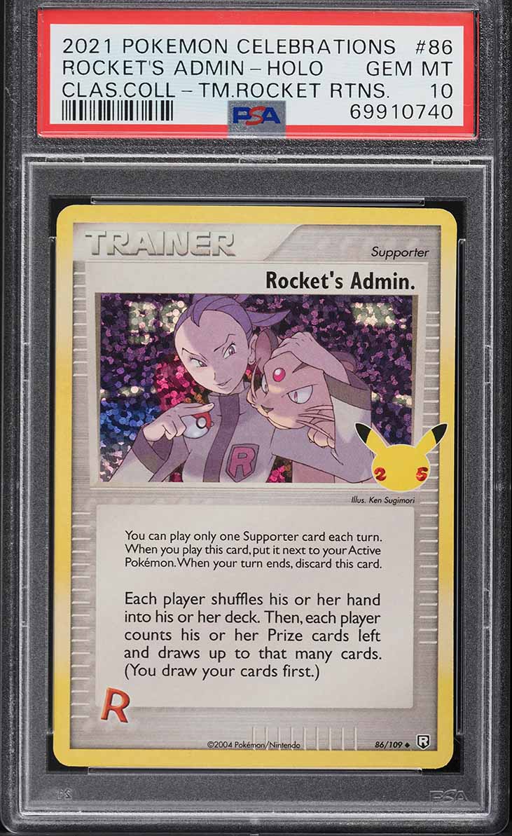 2021 Pokemon Celebrations Classic Collection Holo Rocket's Admin