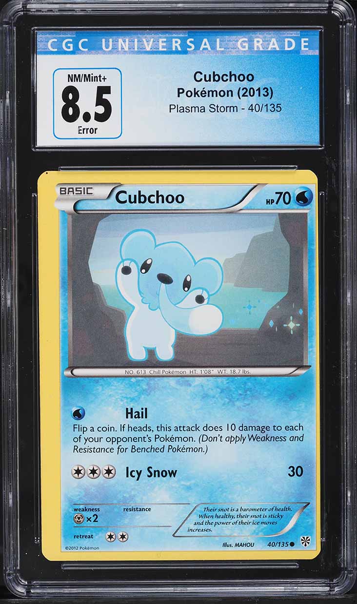 pokemon cubchoo card pokemon SV: Black Bolt Cubchoo - 109/086