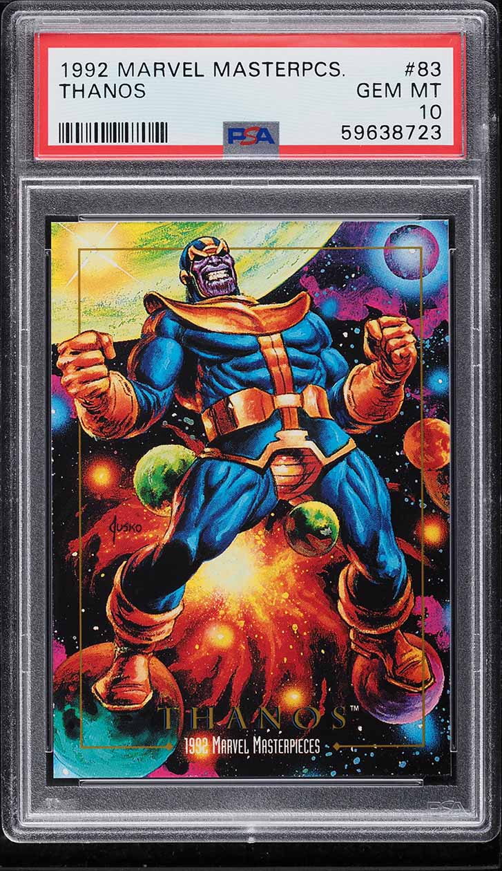 1992 Skybox Marvel Masterpieces Thanos #83 PSA 10 GEM MINT on
