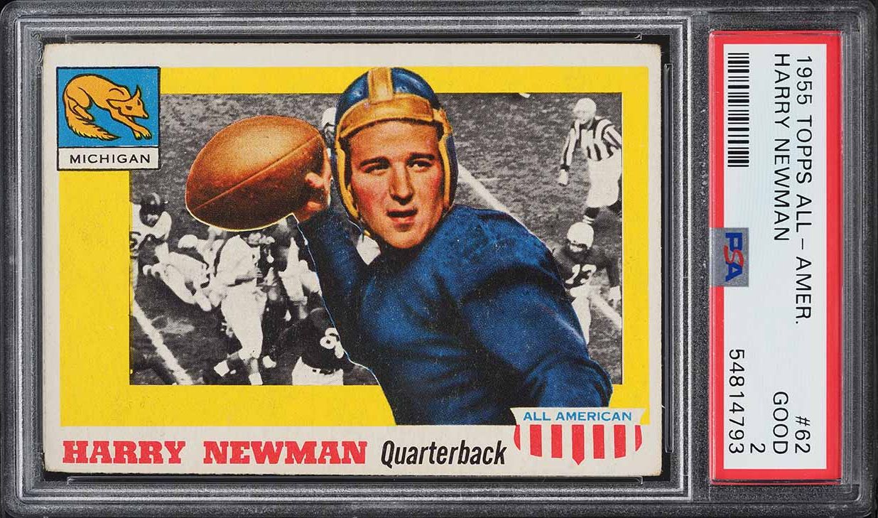 1955 Topps All-American Harry Newman #62 PSA 2 GD