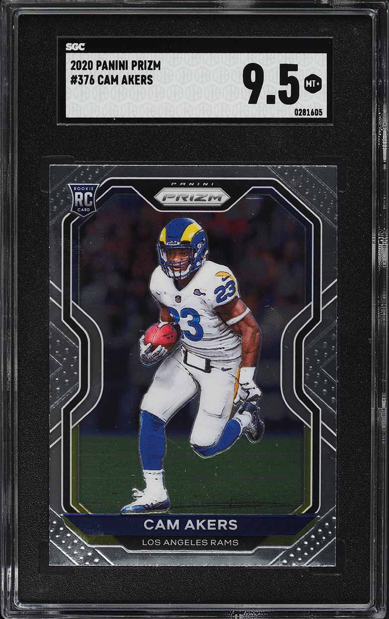 2020 Panini Prizm Cam Akers ROOKIE #376 SGC 9.5 MINT+