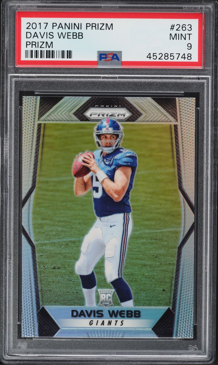 2017 Panini Prizm Silver Davis Webb ROOKIE #263 PSA 9 MINT