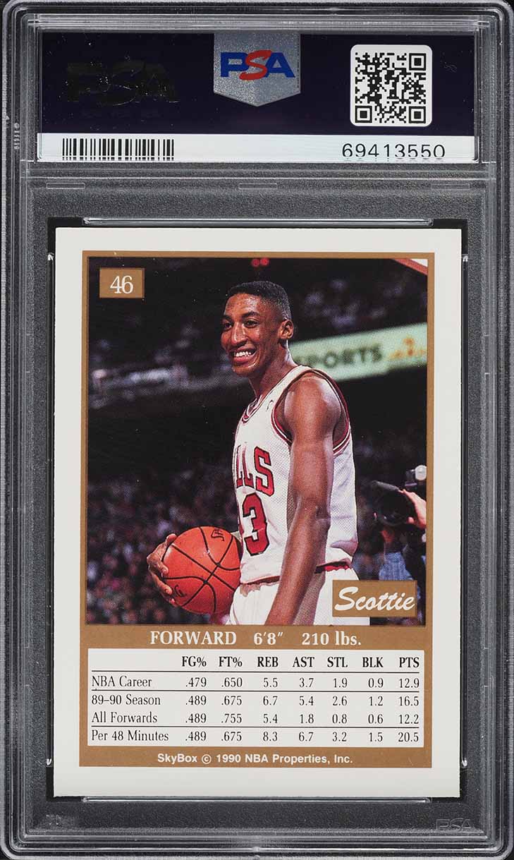 1990 Skybox Basketball Scottie Pippen #46 PSA 9 MINT on Fanatics Collect