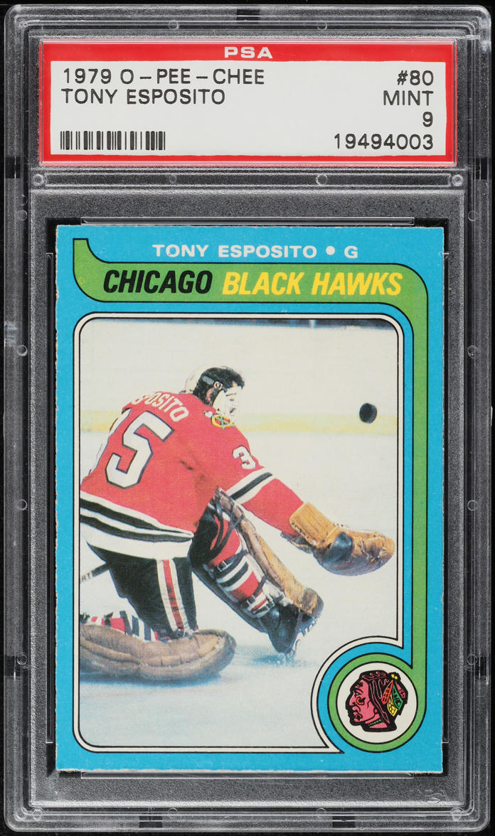 1979 O-Pee-Chee Hockey Tony Esposito #80 PSA 9 MINT