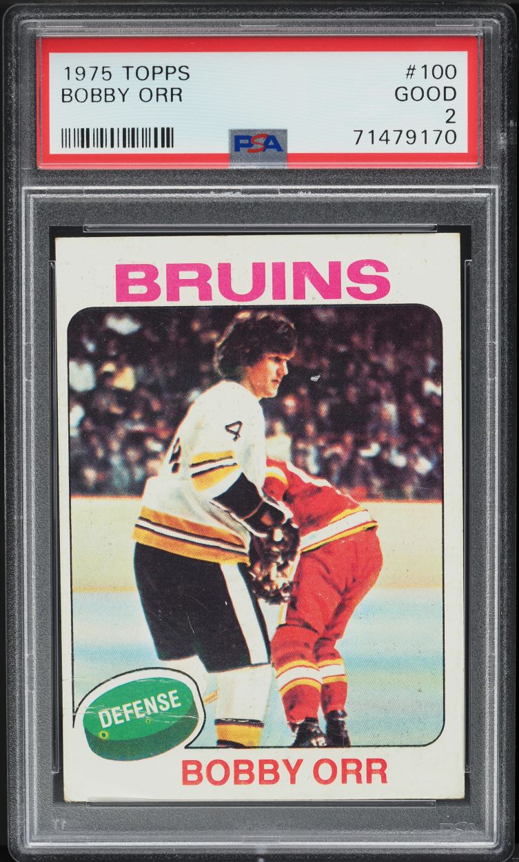 1975 Topps Hockey Bobby Orr #100 PSA 2 GD