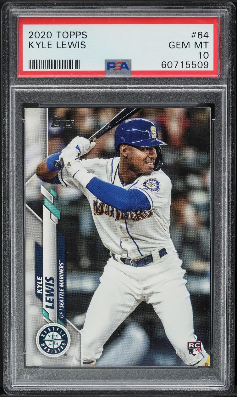 2020 Topps Kyle Lewis ROOKIE #64 PSA 10 GEM MINT