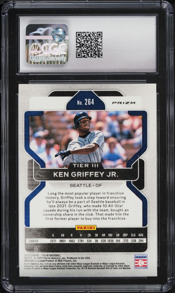 2022 Panini Prizm Red White & Blue Ken Griffey Jr. #264 CGC 3 VG