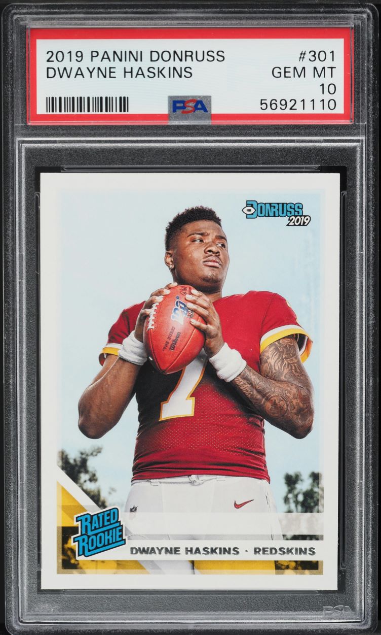 2019 Donruss Football Dwayne Haskins ROOKIE #301 PSA 10 GEM MINT