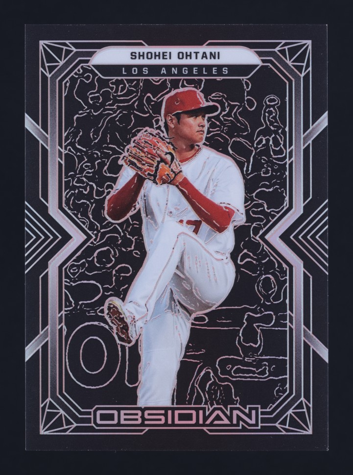 2022 Panini Chronicles Obsidian Shohei Ohtani #28 MBA AUTH