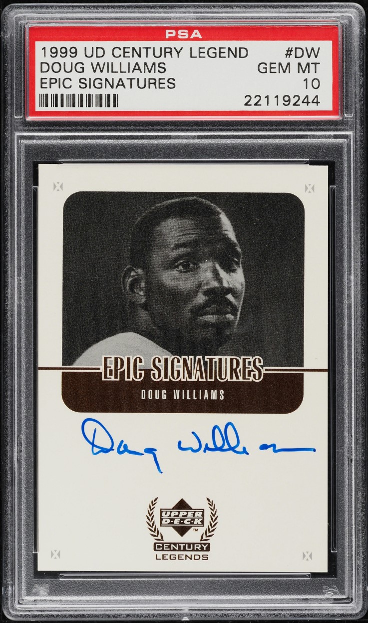1999 Upper Deck Century Legends Epic Signatures Doug Williams AUTO #DW PSA 10