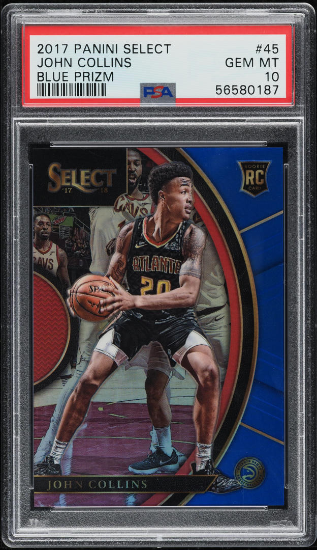 2017 Select Blue Prizm John Collins ROOKIE /299 #45 PSA 10 GEM MINT