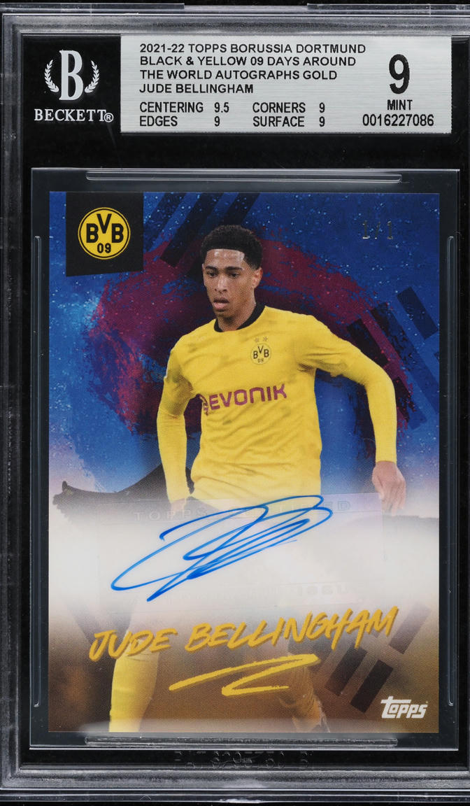 2021 Stadium Club Chrome UEFA '92 Beam Team Red Jude Bellingham