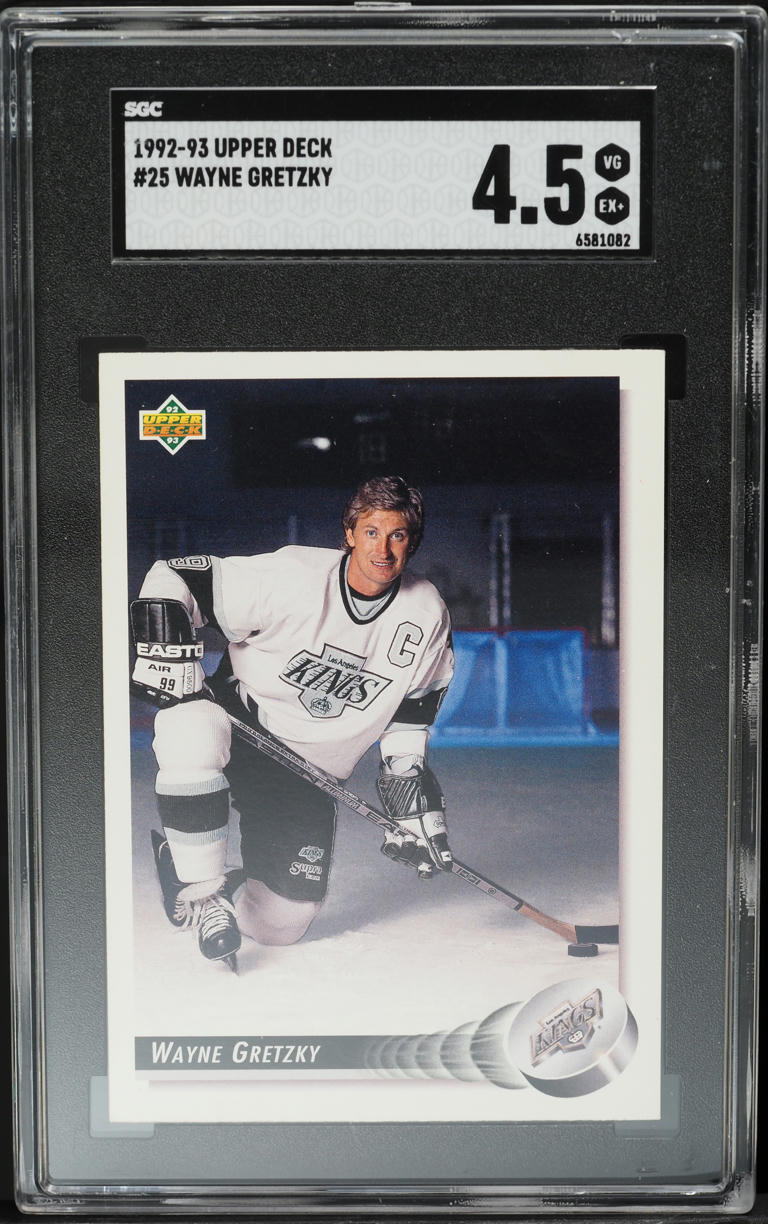1992 Upper Deck Hockey Wayne Gretzky #25 SGC 4.5 VGEX+