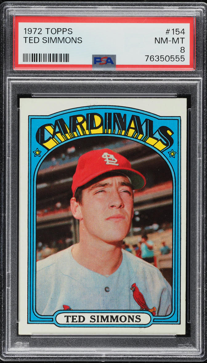 1972 Topps Ted Simmons #154 PSA 8 NM-MT
