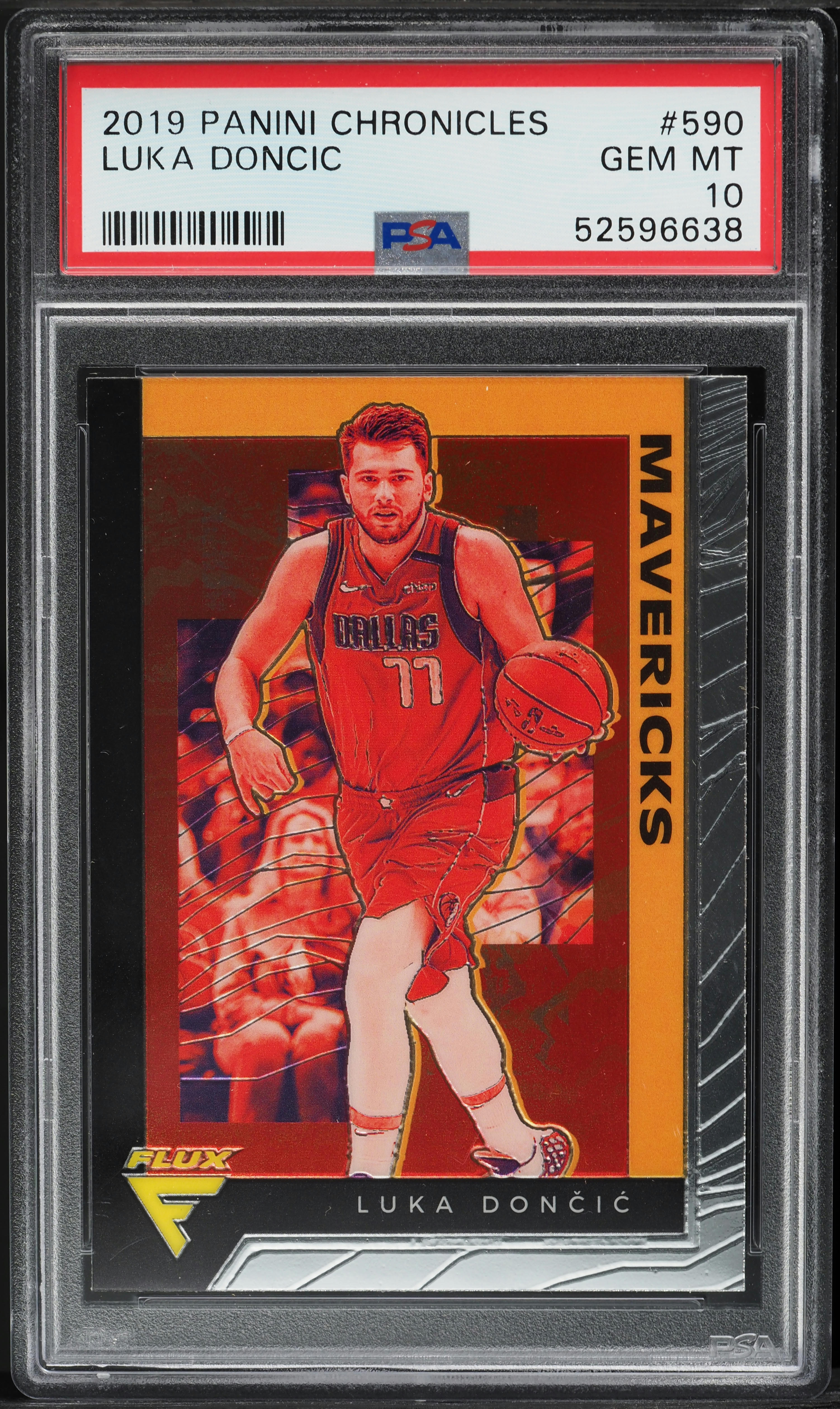 2019 Panini Chronicles Flux Luka Doncic #590 PSA 10 GEM MINT on