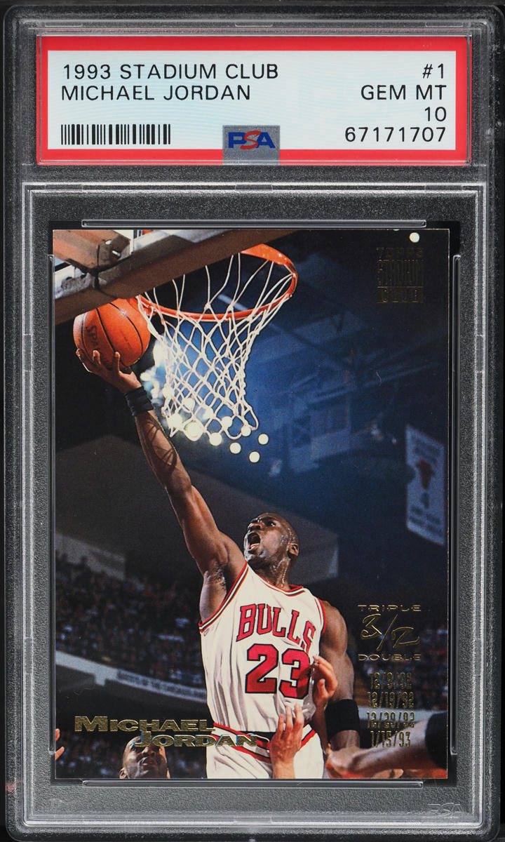 1993 Stadium Club Basketball Michael Jordan #1 PSA 10 GEM MINT
