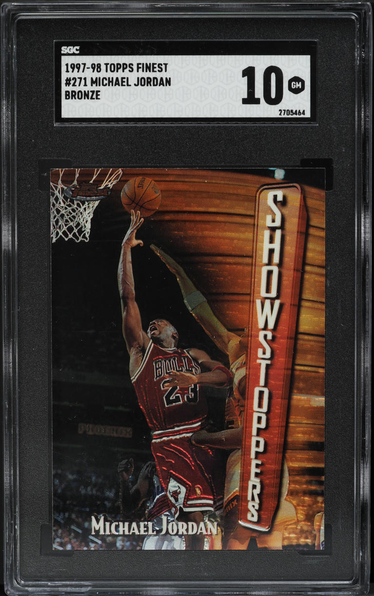 1997 Finest Basketball Michael Jordan #271 SGC 10 GEM MINT