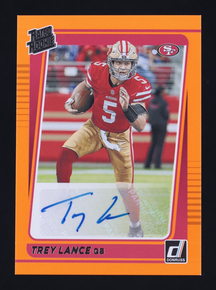 2021 Donruss Orange Trey Lance ROOKIE AUTO #254 MBA AUTH