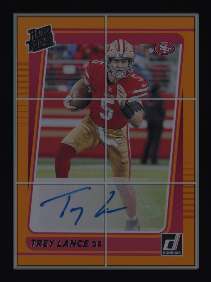 2021 Donruss Orange Trey Lance ROOKIE AUTO #254 MBA AUTH