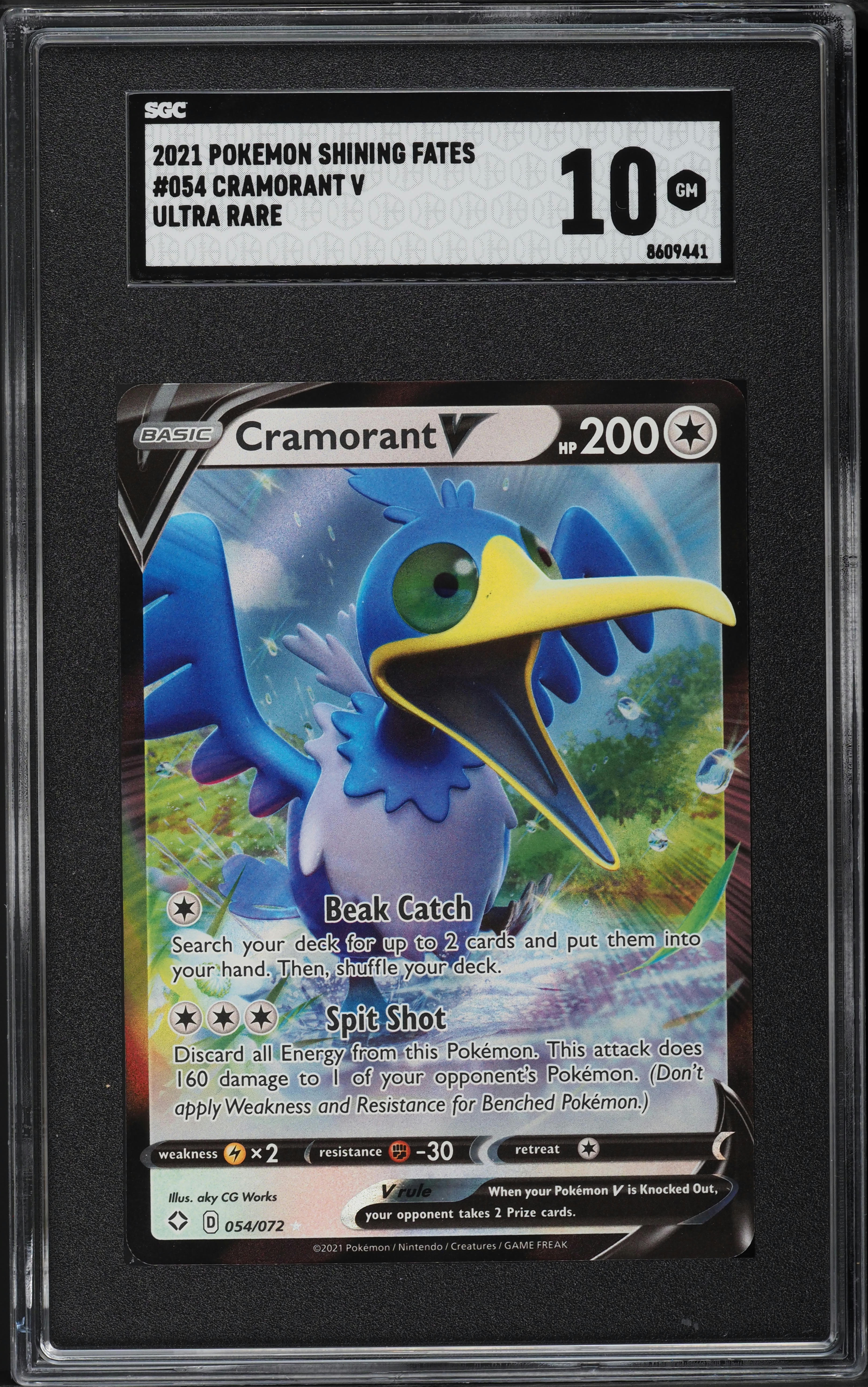 cramorant v pokemon card value Amazon.com: Pokemon - Cramorant V (Full Art) - 198/202 main image 0