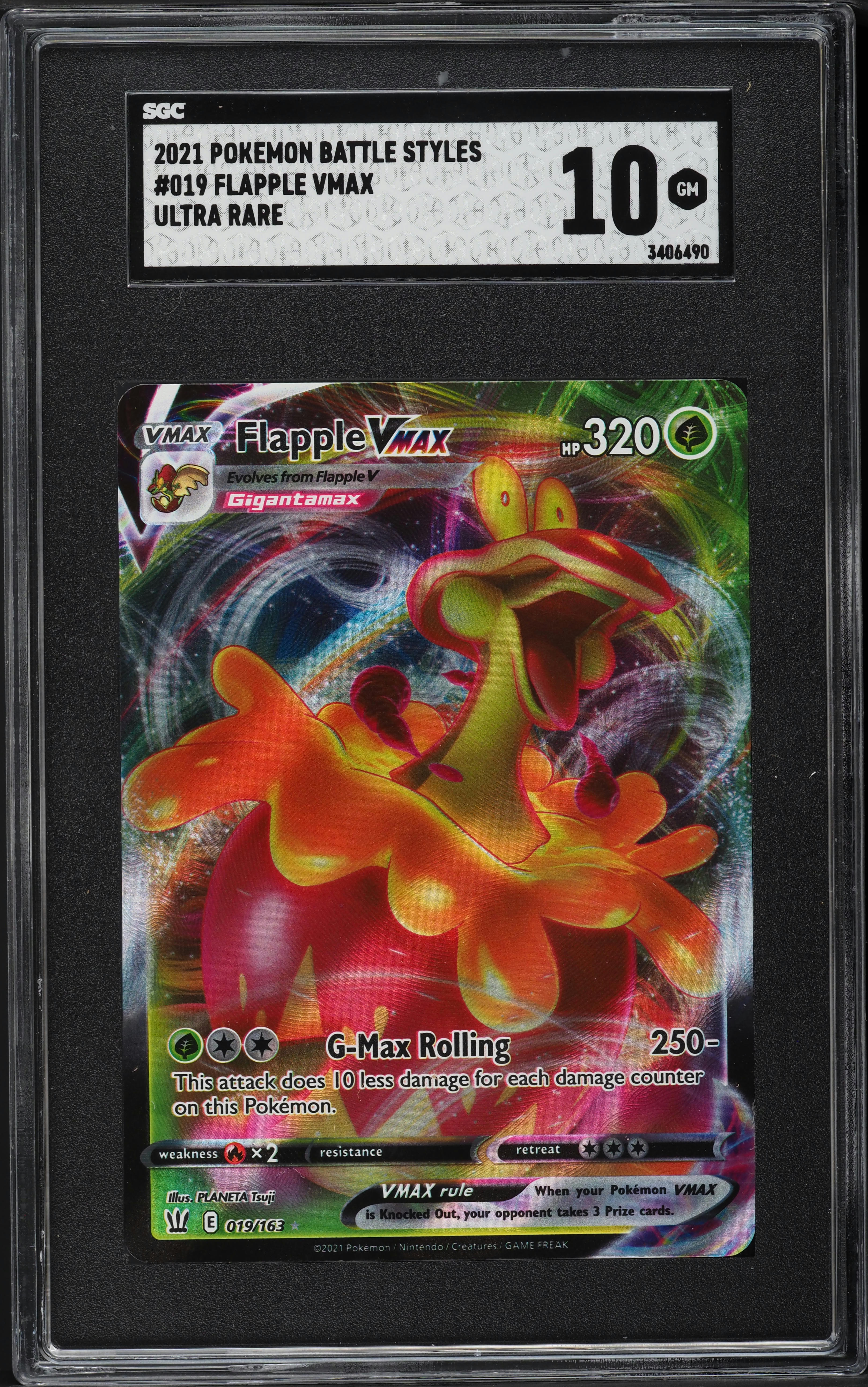 flapple vmax pokemon card value Flapple VMAX - 019/163 - Battle Styles