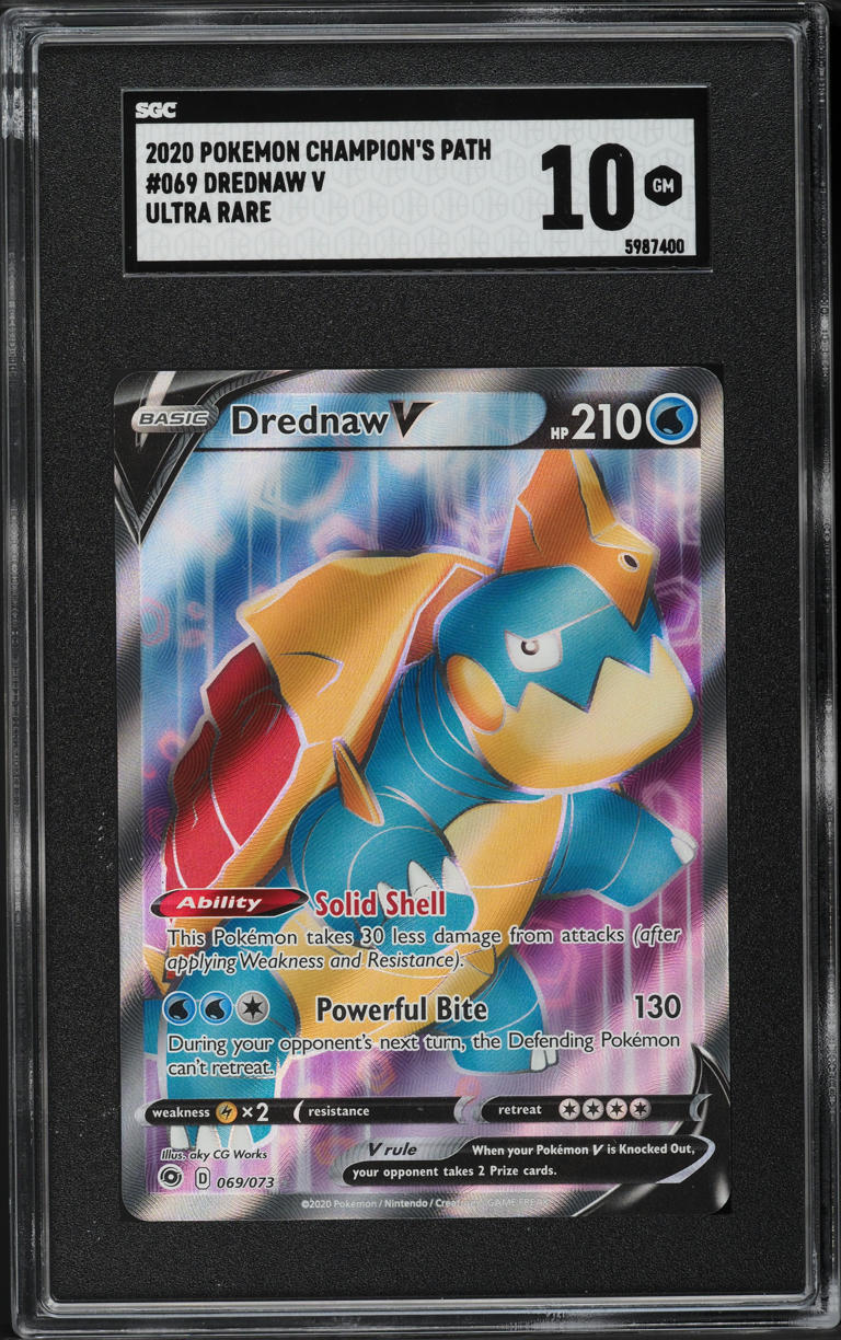 drednaw pokemon card value - V - 014/073 Colorless Artist Pokmon TCG Drednaw 044/142 Holo