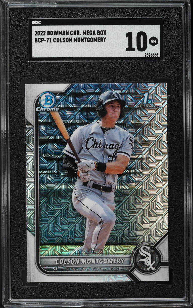 2022 Bowman Chrome Mega Box Colson Montgomery PROSPECT #BCP-71 SGC 10 GEM MINT