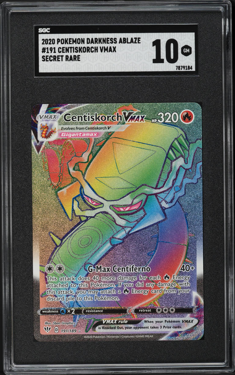 centiskorch pokemon card VMAX (Alternate Full Art) (TG15) Holofoil - Lost Origin Evolves from Sizzlipede Type 2020 Pokemon SWSH Darkness Ablaze