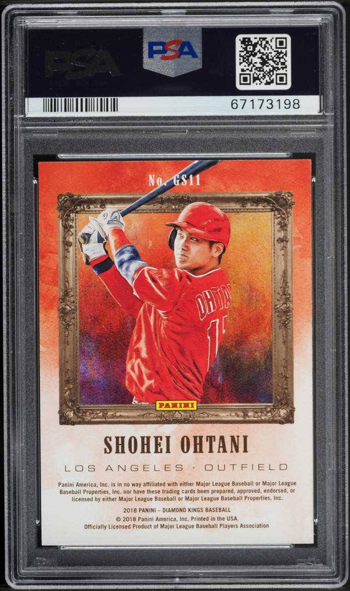 2018 Panini Diamond Kings Gallery Of Stars Shohei Ohtani ROOKIE #GS11 PSA 10 GEM
