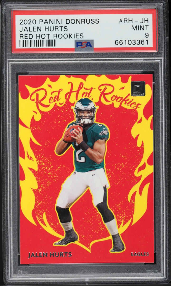 2020 Donruss Red Hot Rookies Jalen Hurts ROOKIE #RH-JH PSA 9 MINT