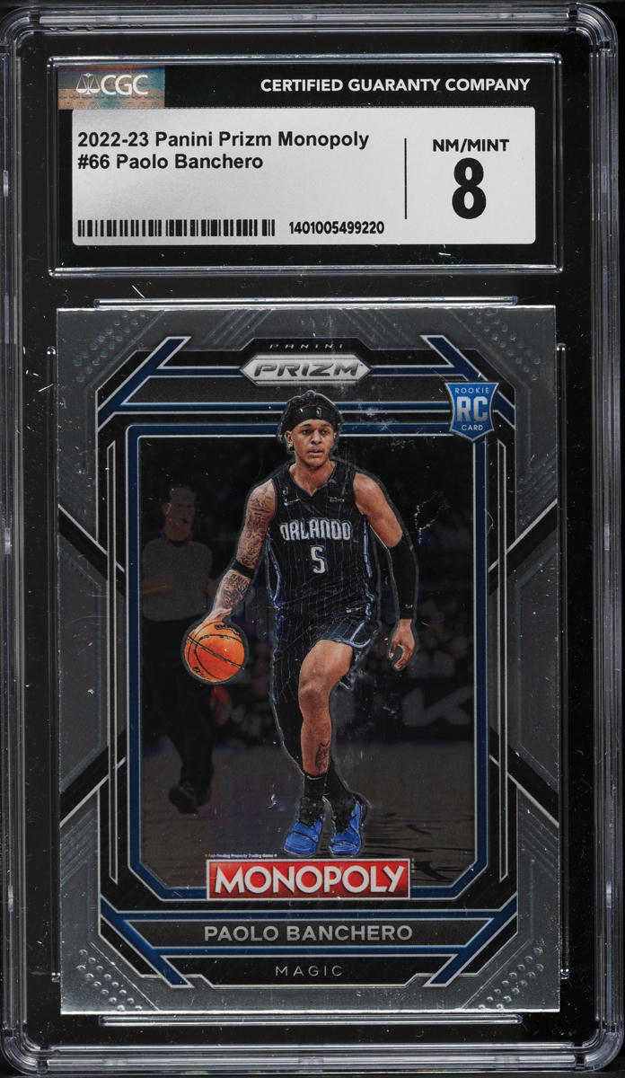 2022 Panini Prizm Monopoly Paolo Banchero ROOKIE #66 CGC 8 NM-MT