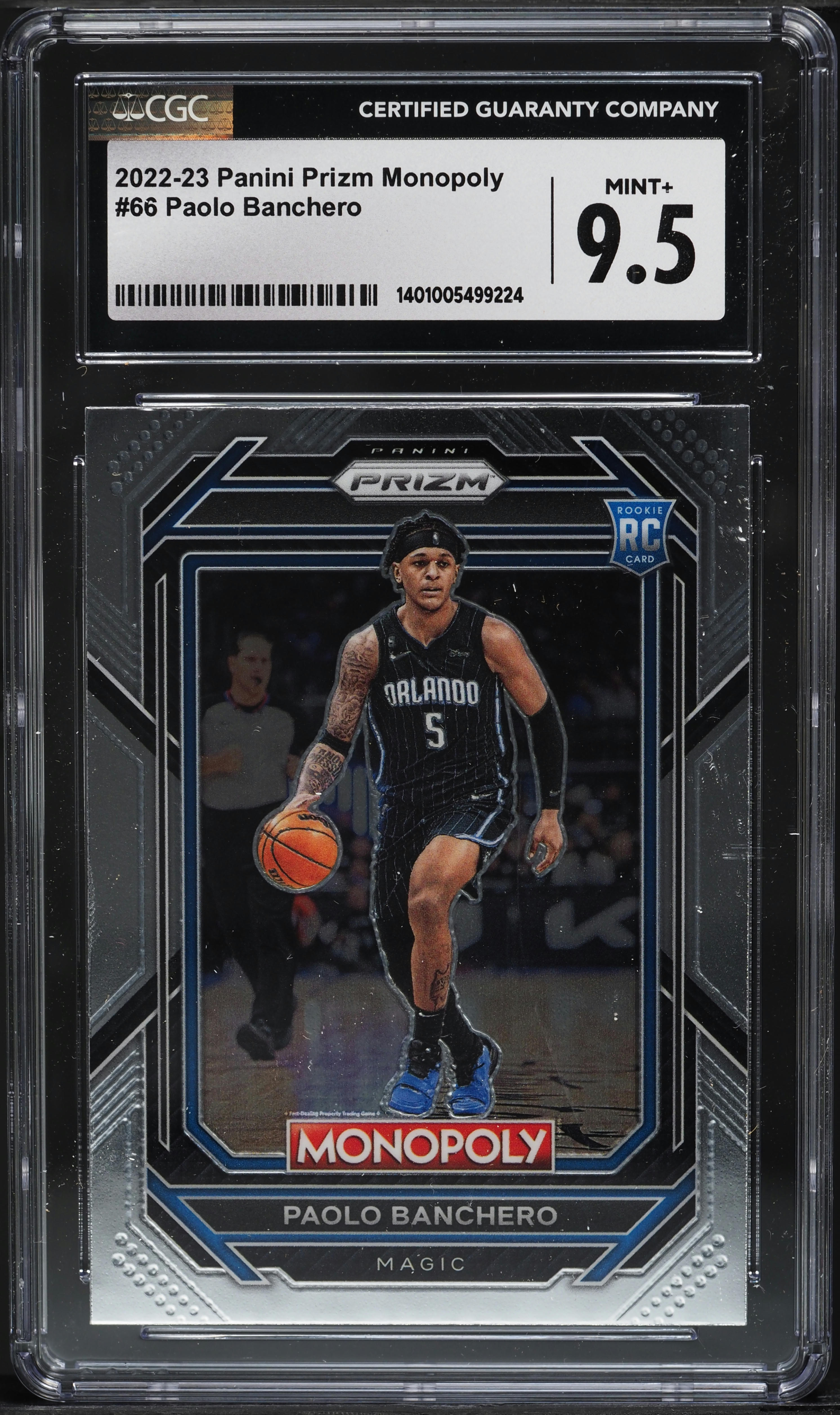 2022 Panini Prizm Monopoly Paolo Banchero ROOKIE #66 CGC 9.5 MINT+