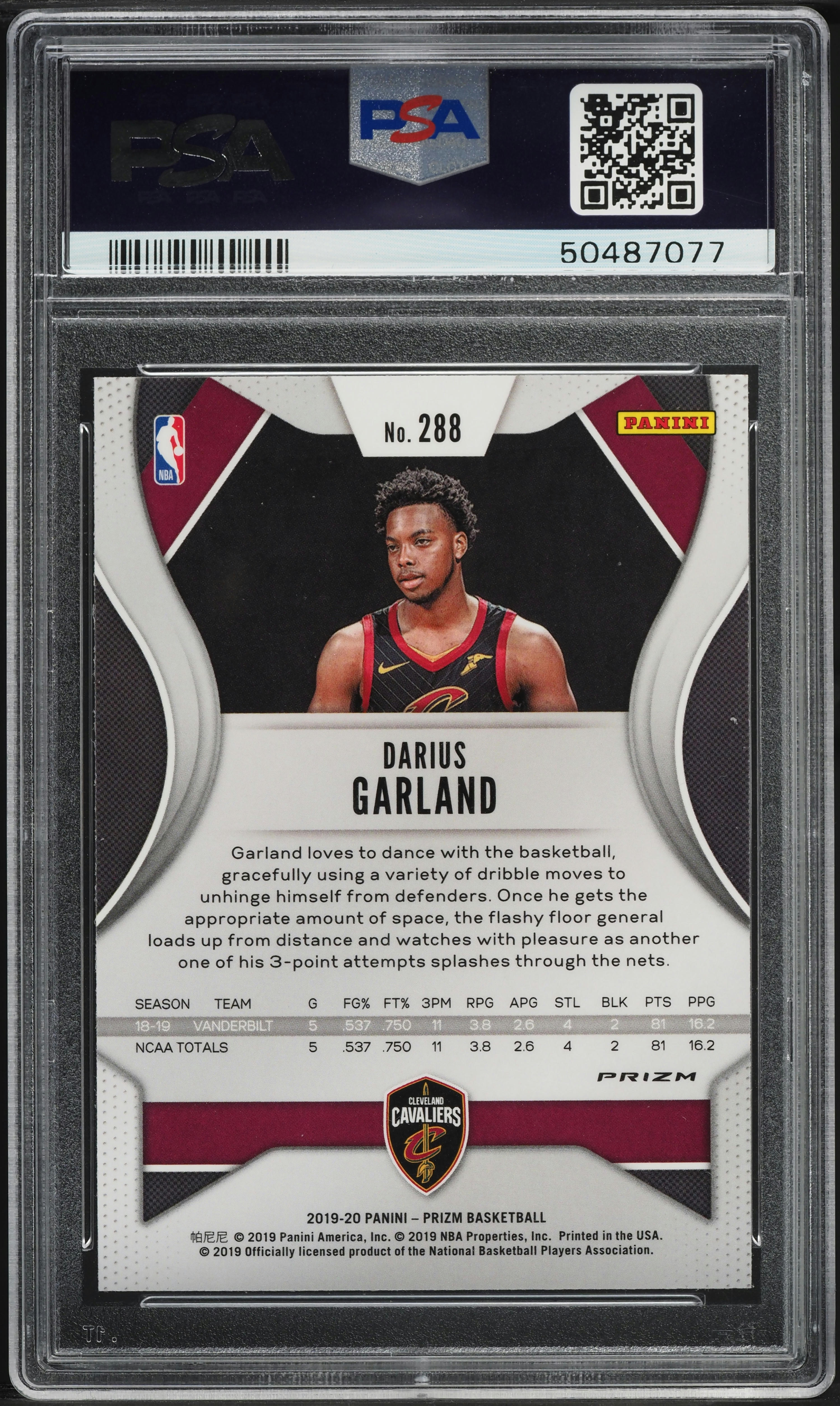 その他 panini SELECT DARIUS GARLAND PRIZM psa9 2019 Panini Prizm Ruby Wave Darius Garland ROOKIE #288 PSA 9 MINT