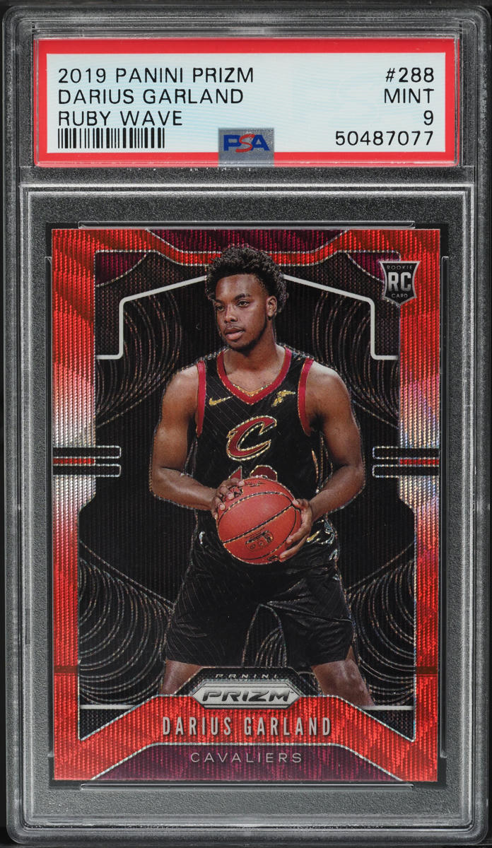 2019 Panini Prizm Ruby Wave Darius Garland ROOKIE #288 PSA 9 MINT