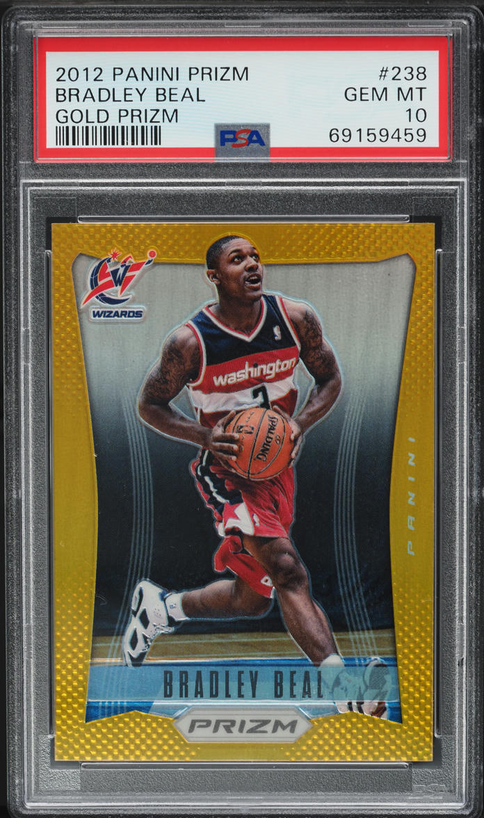 2012 Panini Prizm Gold Bradley Beal ROOKIE /10 #238 PSA 10 GEM MINT
