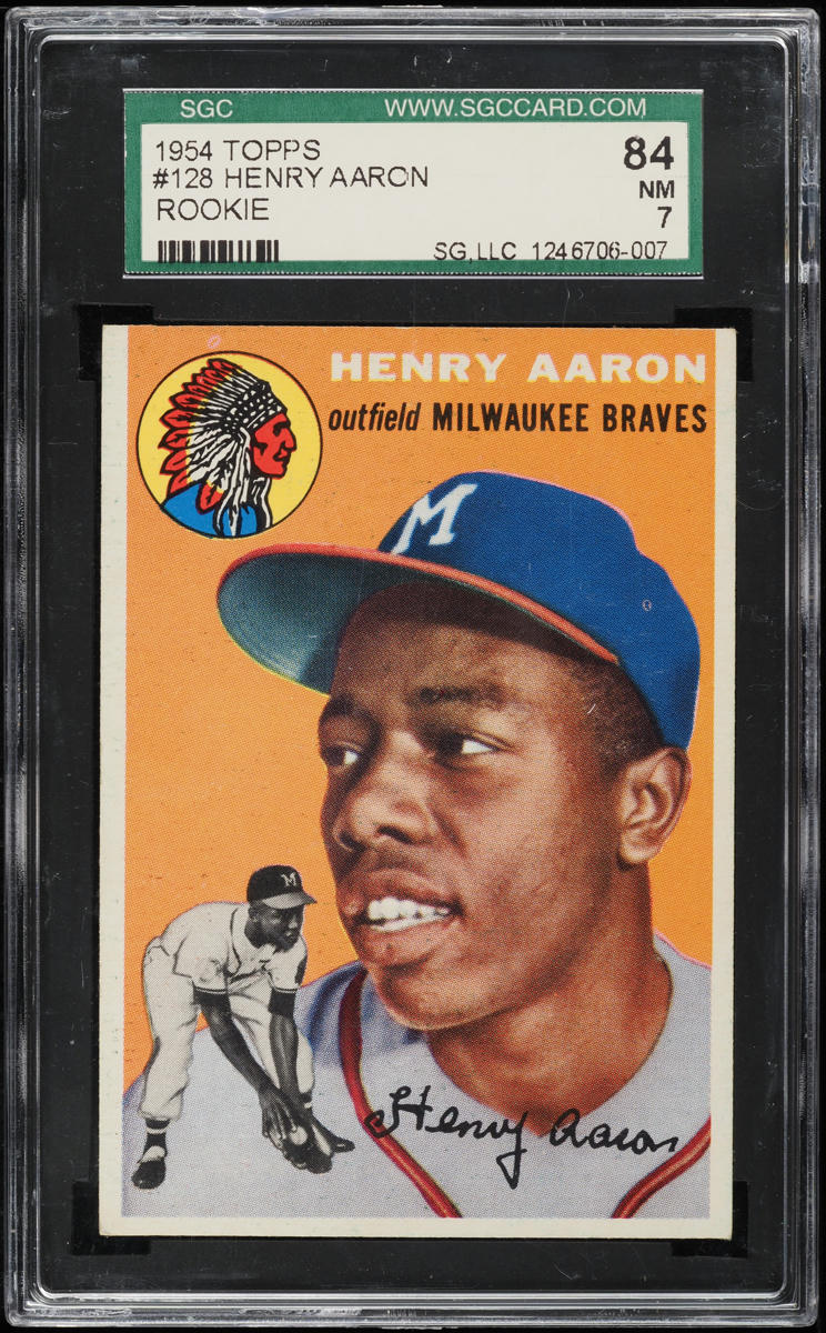 Hank Aaron · 1954 Topps Baseball